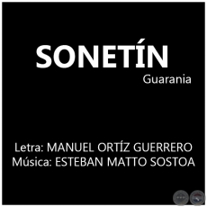 SONETN - Letra: MANUEL ORTZ GUERRERO